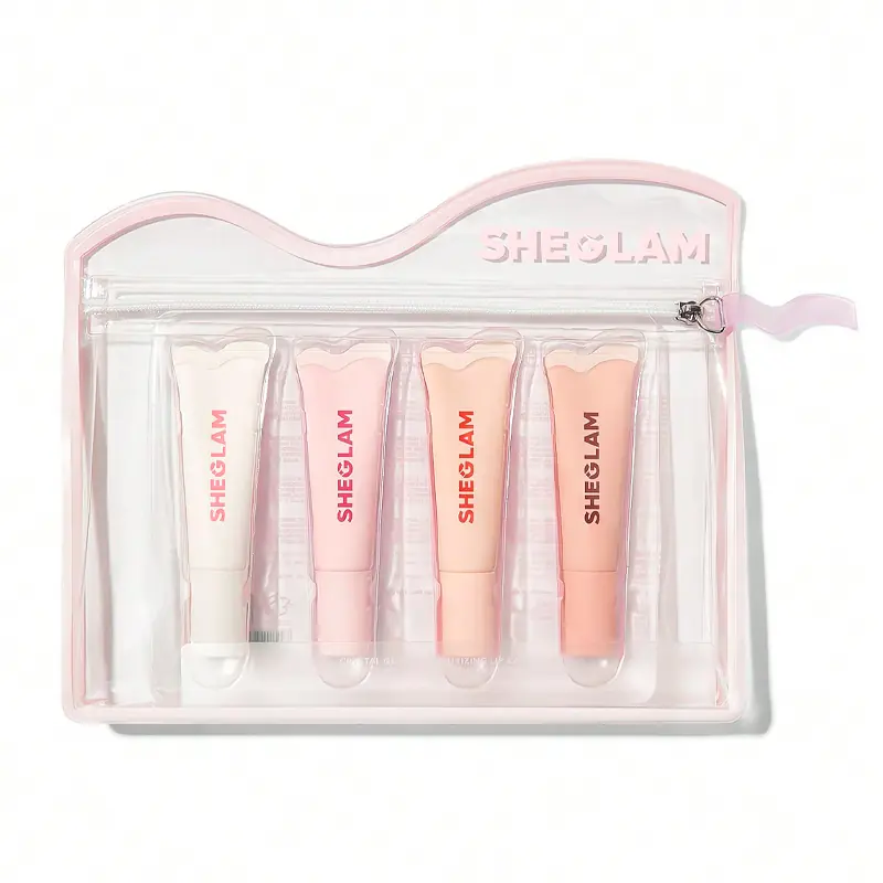 Sheglam ست لیپ گلاس آبرسان ۴ تایی شیگلم مدل GLAZE DAZE MOISTURIZING LIP CARE