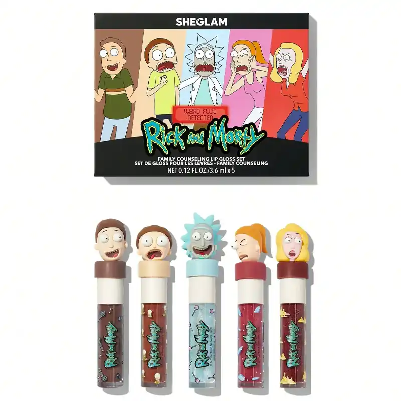 Sheglam ست لیپ گلاس ریک اند مورتی شیگلم