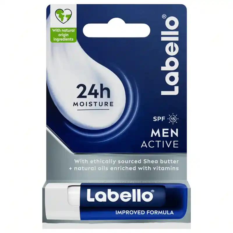 Labello بالم لب لبلو ۲۴ ساعته مردانه مدل LABELLO MEN ACTIVE