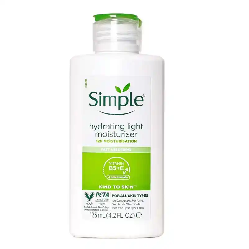 Simple کرم آبرسان و مرطوب کننده سیمپل مدل LIGHT حجم 125 میلی لیتر