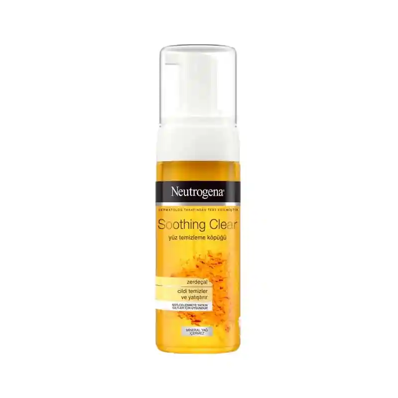 Neutrogena فوم شستشو صورت زردچوبه نوتروژینا مدل SOOTHING CLEAR حجم 150 میلی لیتر