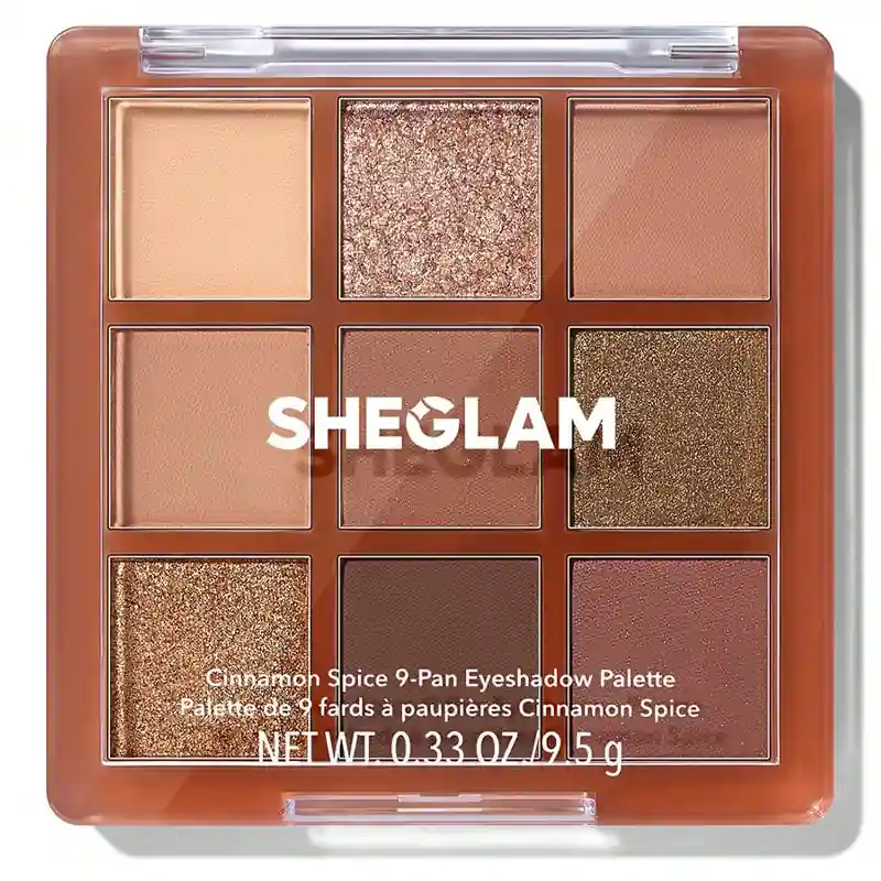Sheglam سایه 9 رنگ شیگلم مدل SHEGLAM CINNAMON SPICE 9-PAN EYESHADOW PALLETE