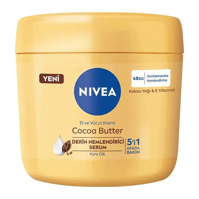 Nivea کرم مرطوب کننده COCOA BUTTER نیوا حاوی کره کاکائو 400 میل